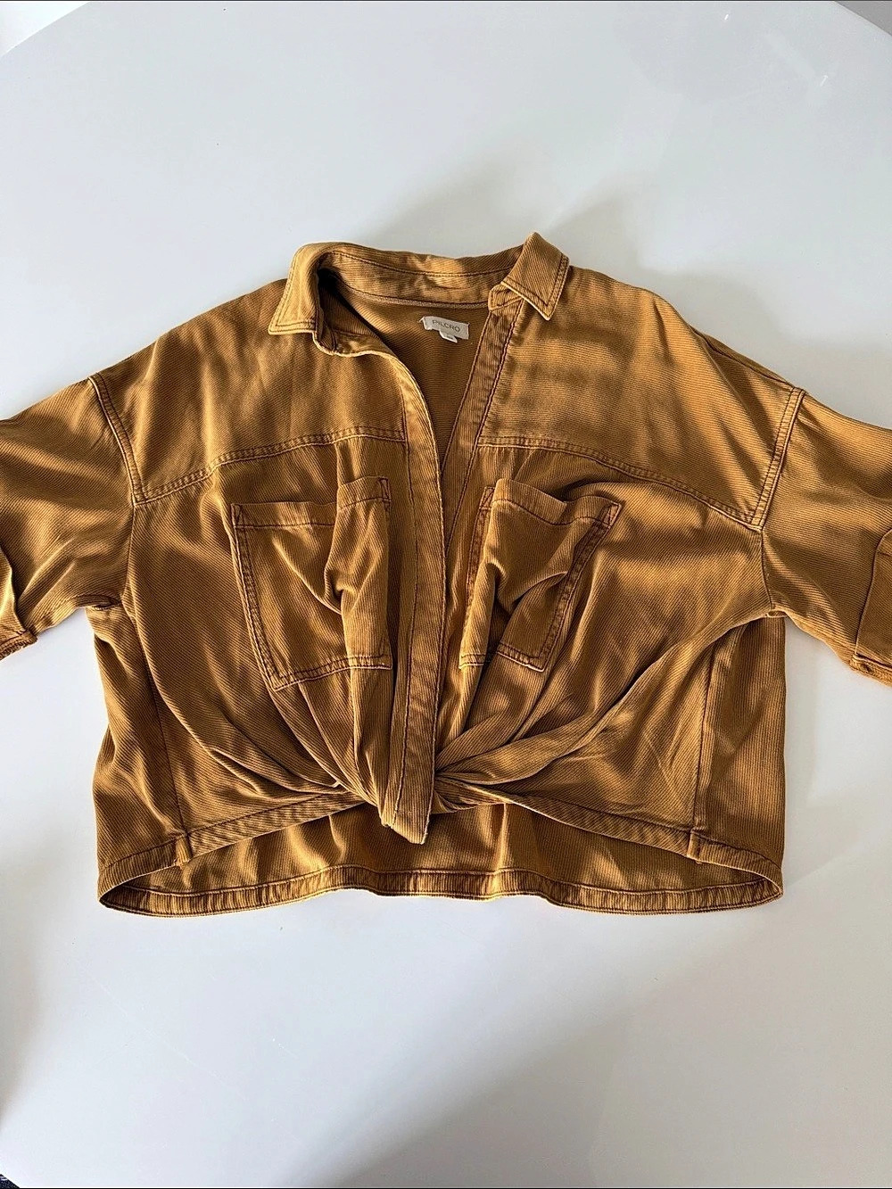 Pilcro Utility Jacket Brown Size Small